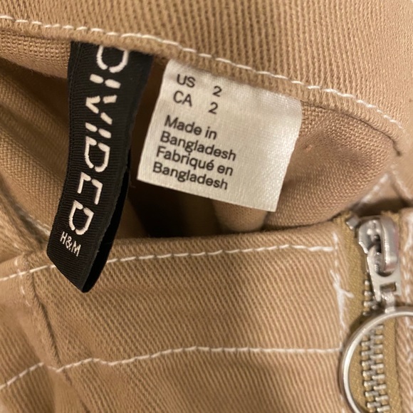 H&M Tan Denim Dress - Size 2 - Picture 5 of 5